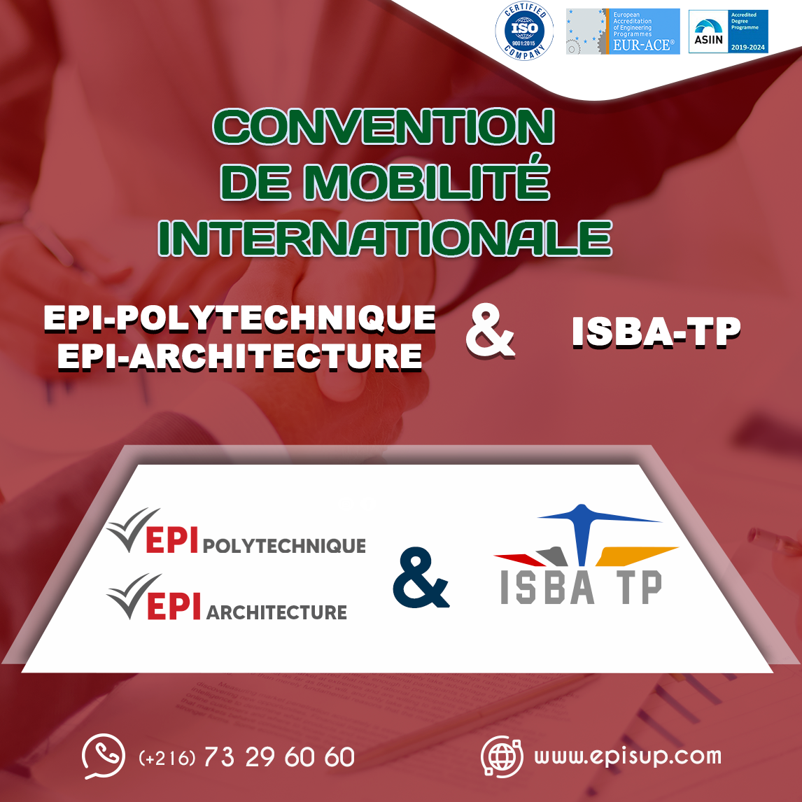 Convention avec ISBATP de Marseille EPI Sup